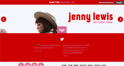 Desktop Screenshot of jennylewis.com